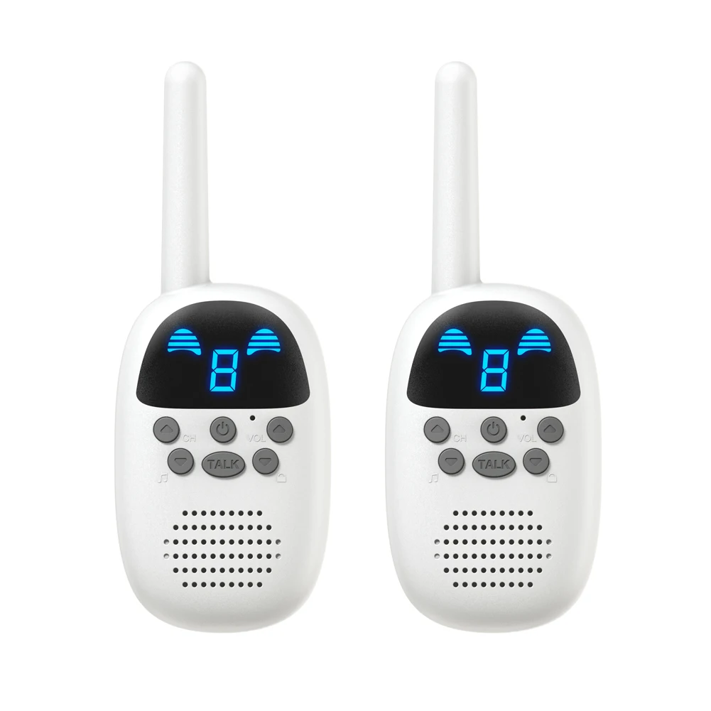 2 Pcs Cute Kids Electronic Long Range Game Interactive Handheld Interphone Hiking Adventures Camping Gifts Toy Walkie Talkies | Игрушки и