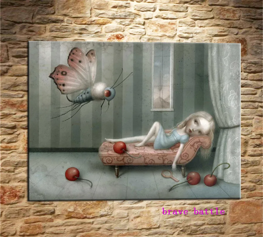 

Mark Ryden Childish Strange Dark World Canvas Painting Living Room Bedroom Home Decor Modern Mural Art Oil Painting #124