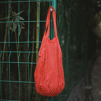 

Environmental Protection Beach Bag Supermarket Shopping Bag Man Women Portable Net Pocket Large Capacity Tote Bag Mesh Handbag