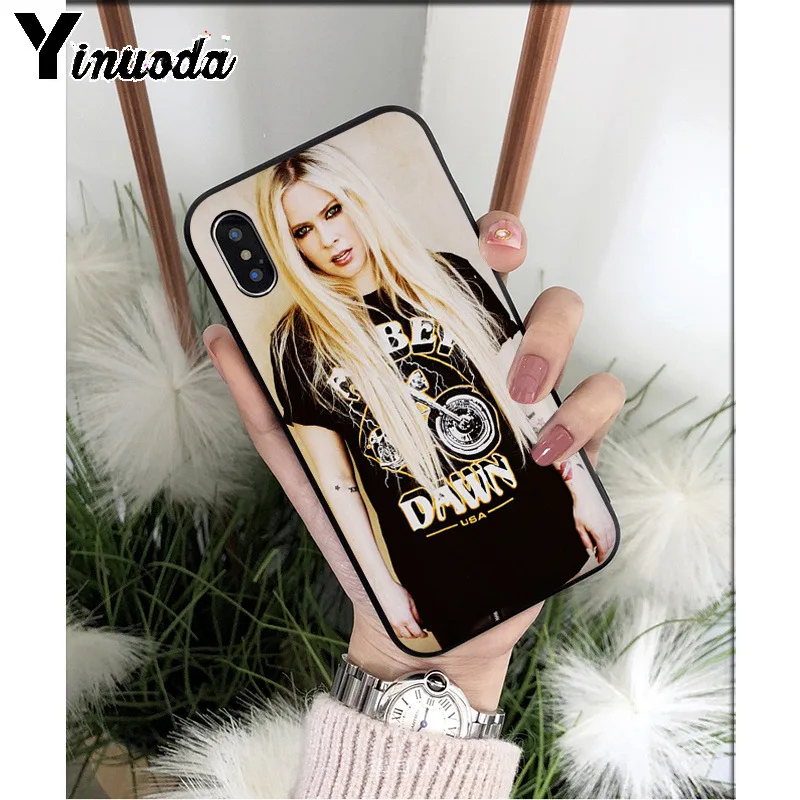 Yinuoda Avril Lavigne силиконовый мягкий чехол для телефона из ТПУ для Apple iPhone 8 7 6 6S Plus X XS MAX 5 5S SE XR мобильных телефонов