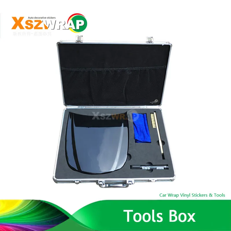 

44*33*7cm Car Wrapping Automotive Metal Cover Model Tool Box Plating Crystal Hood Display Model Box