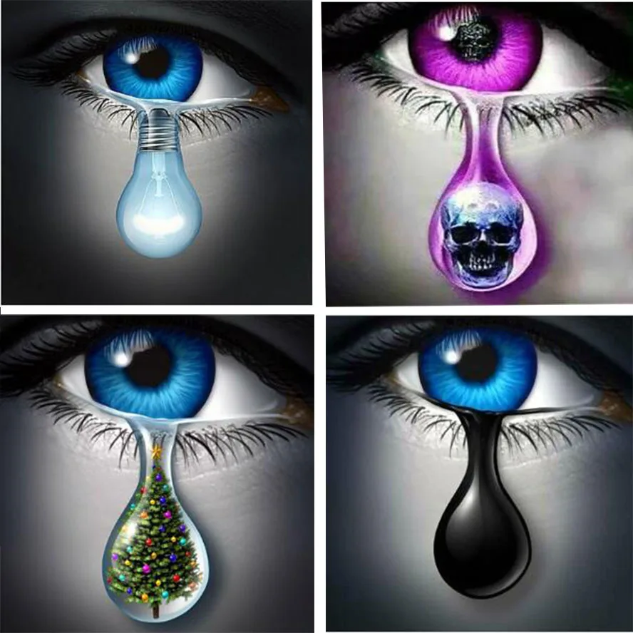 

daimond painting accessories cartoon eye light ,skull Christmas tree,diamond picture mosaic embroidery cross stitch child gift