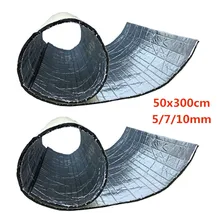 2 шт. салона звукоизоляция мертвящей Алюминий Фольга теплоизоляция хлопок акустической пены Стекло Fibre автомобильной тела Запчасти