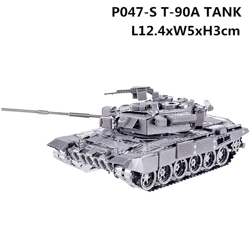 Skup 3D puzzle metalowe pancernik czołg wojskowy montaż metalowy zestaw modeli do składania DIY 3D laserowo wycinane Model puzzle zabawki prezent