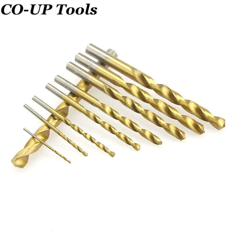 

13pcs/set Mini Twist Drill Bit HSS Plating Titanium Saw Set Metric System Woodworking Metal Platic Drilling Tools