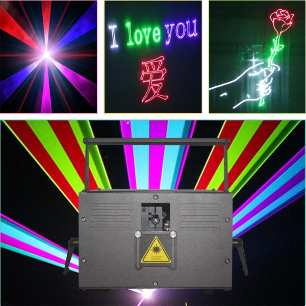 

ILDA+DMX512 10 watt SD card ILDA laser logo projector rgb animation text laser light show for disco