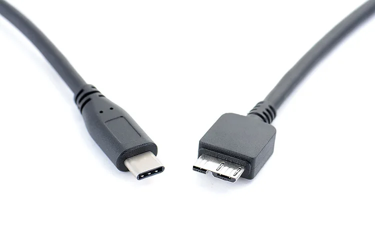 USB 3.1 نوع-C إلى USB 3.0 مايكرو B البيانات وتغ كابلات الموصلات ل القرص الصلب هاتف خلوي هاتف ذكي PC 30 سنتيمتر