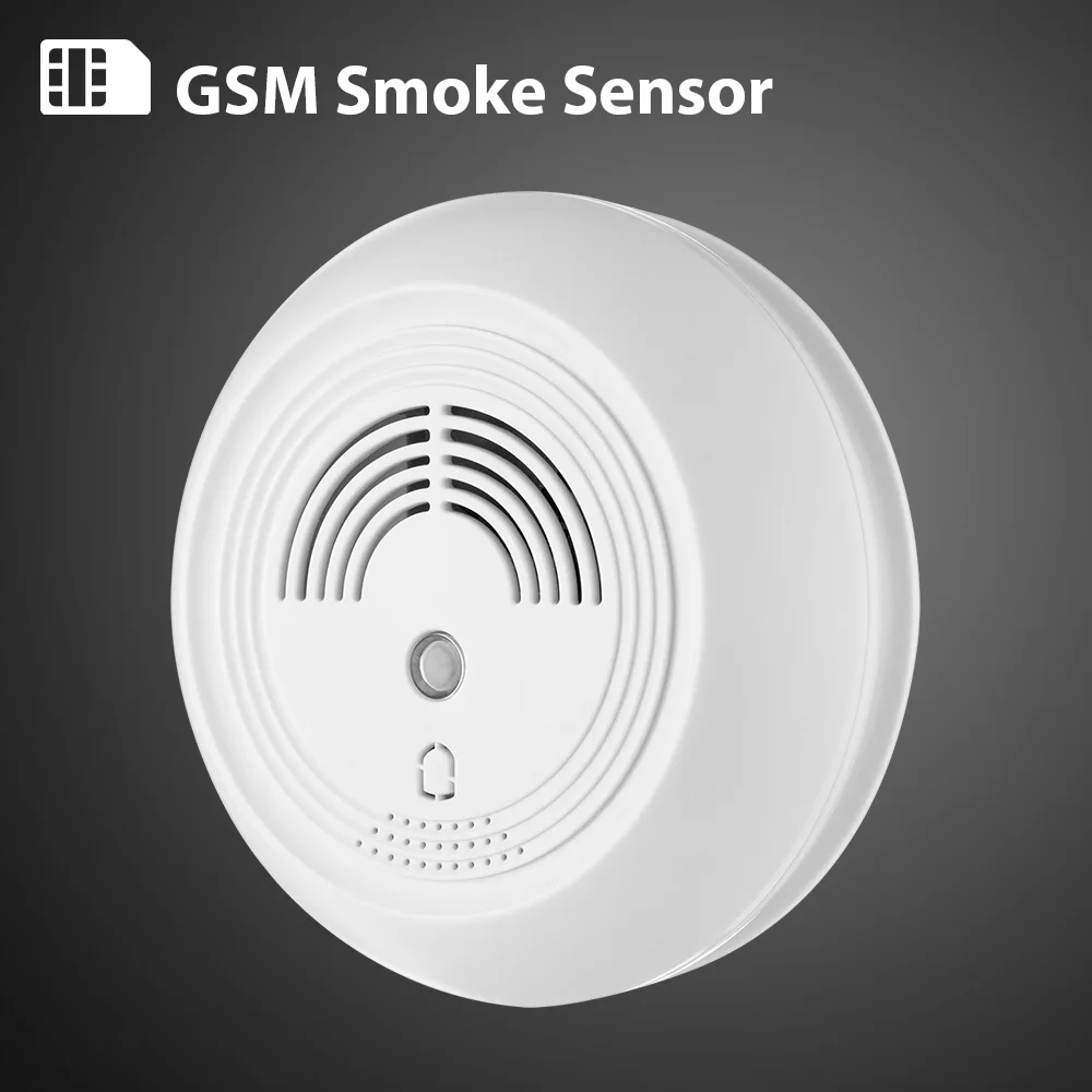 

Latest GSM Photoelectric Smoke and Temperature Alarm Security Fire Detector For Home Security Alarm System