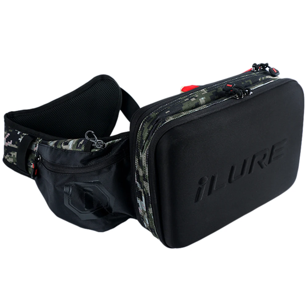 Water-resistant Fishing Tackle Storage Bag Sling Pack Outdoor Shoulder Cross Body Bag with Utility Tackle Box