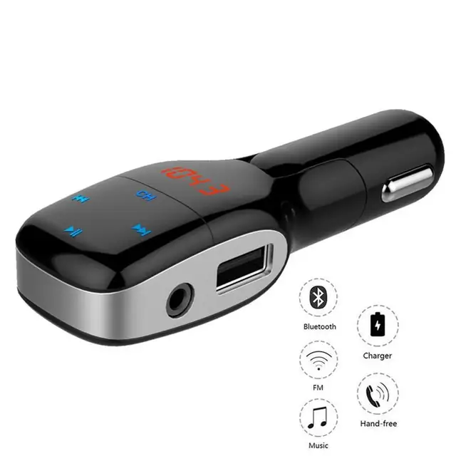 Best Price Bluetooth FM Transmitter Radio Adapter Car Kit With Dual USB outputs 5V/3.4A Car Charger MP3 Player Support SD Card USB Flash
