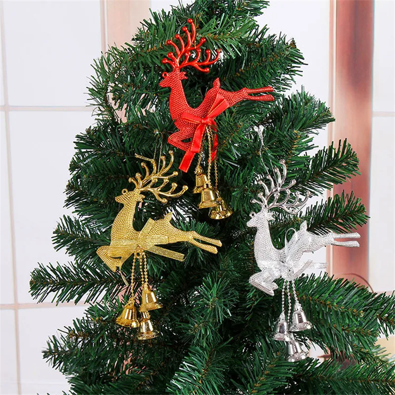 

1PC Christmas Tree Decorations Party Pendant Christmas elk Hanging Ornament Home Pendant Christmas Decorations for Home