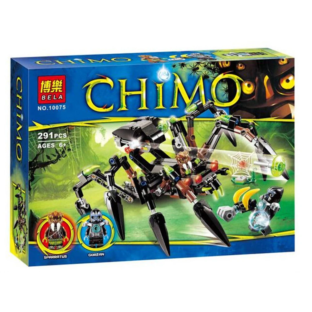 

New coming Bela Blocks 10075 toys 291pcs sparratus' spider stalker DIY Model