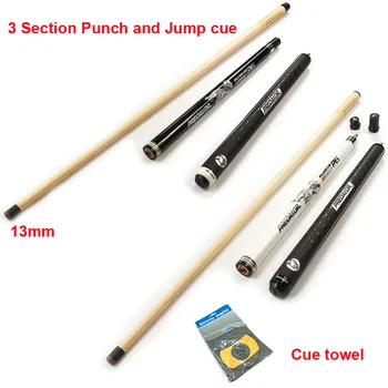 

xmlivet 58inch 3sections Punch and Jump Cues 2colors optional Billiards Pool Jump and break Stick 13mm Tips China