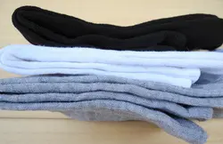 Новые 2019 мужские носки качество полиэстер дышащие 9-88 Осень Зима повседневные носки мужские Черные Серые KS53T-01-KS53T-06