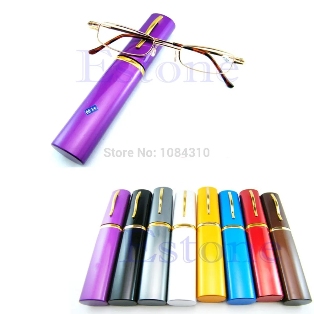 

1 PC New Comfy Reading Glasses Alloy Container Presbyopia 1.0 1.5 2.0 2.5 3.0 Diopter