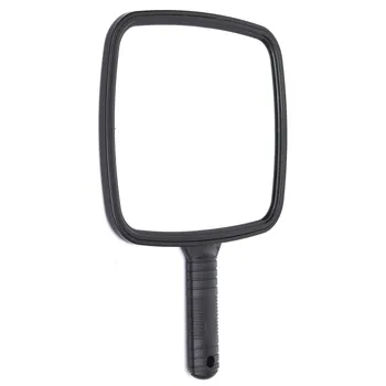 

Large Rectangle Vintage Hand Mirrors Dressing Make Up Black Cosmetic Handheld Mirror with Handle For Girl Princess Lady Makeup