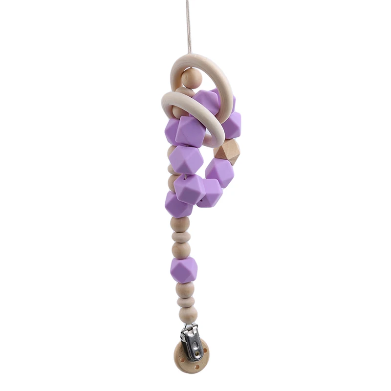 Детская соска Пищевая силиконовая/деревянная зубная игрушка из бисера браслет новорожденного разноцветные Безопасные Детские Соска