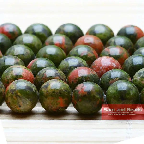 

Free shipping Natural Unakite stone Round Beads 16" Pick size 4 6 8 10 12 14mm NUB01