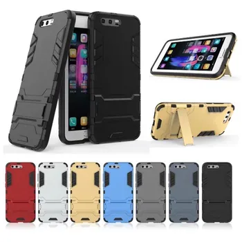 

50pcs/lot Hybrid 2 in 1 Hard PC +TPU Phone Back Case For Huawei Honor 9 Stand Flexible Armor