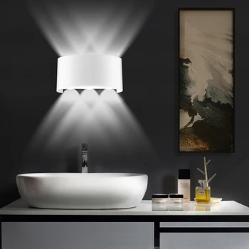 

6W COB LED Wall Mounted Night Light Wall Lamp For Hallway Balcony Outside Decoration Modern LED Wall Sconce Lights 85-265V