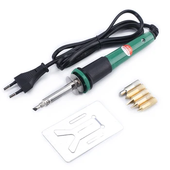 

ELECALL ESI-116 Engraving Wood Pyrography Pen US EU 220V 30W Wood Burning Pen Set Soldering Iron Tool Woodburning Carving Pen