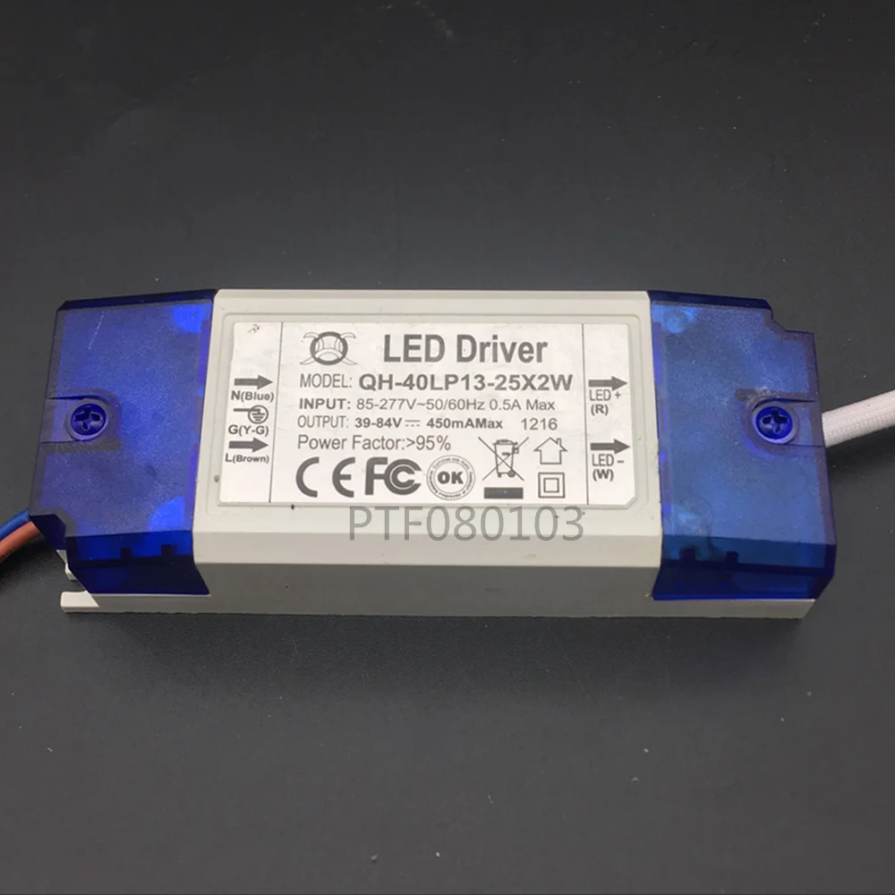 2 шт. 13 25x2W DC39 84V 430mA 450mA 30 Вт 40 Светодиодный драйвер высокой мощности источник