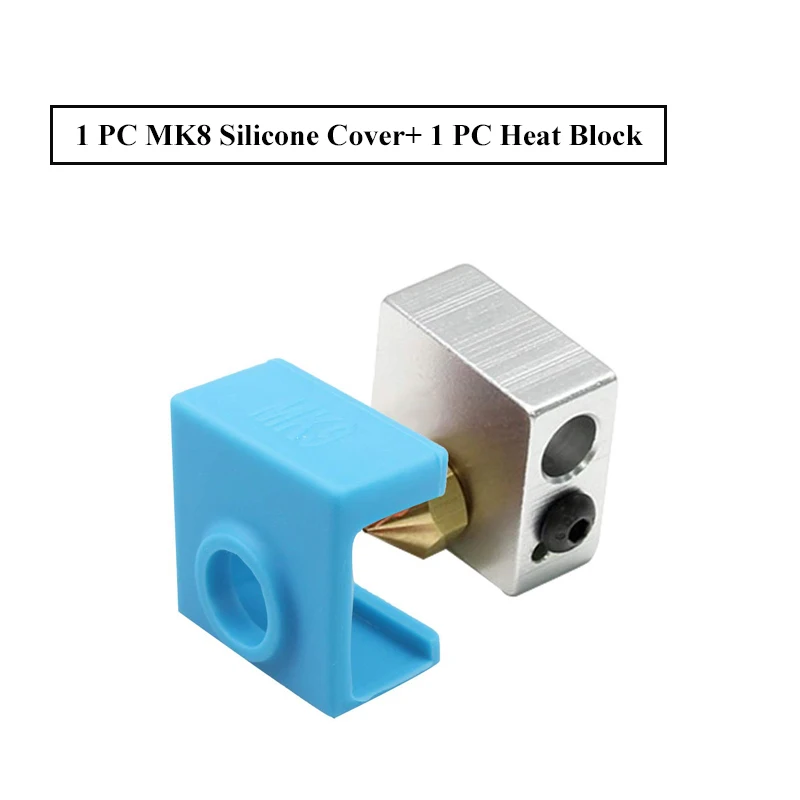 3d принтер MK8 силиконовый носок и Hotend нагревательный блок Силиконовая Защитная крышка для Wanhao i3 ender 3 pro cr10s ANET A8 3d принтер