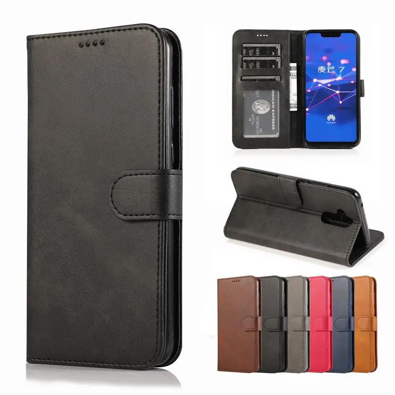 

For Huawei Mate 20 Lite Pro Cover Case Magnetic Flip Luxury Vintage Wallet Leather Phone Case For Huawei Mate20 Lite 20pro Coque
