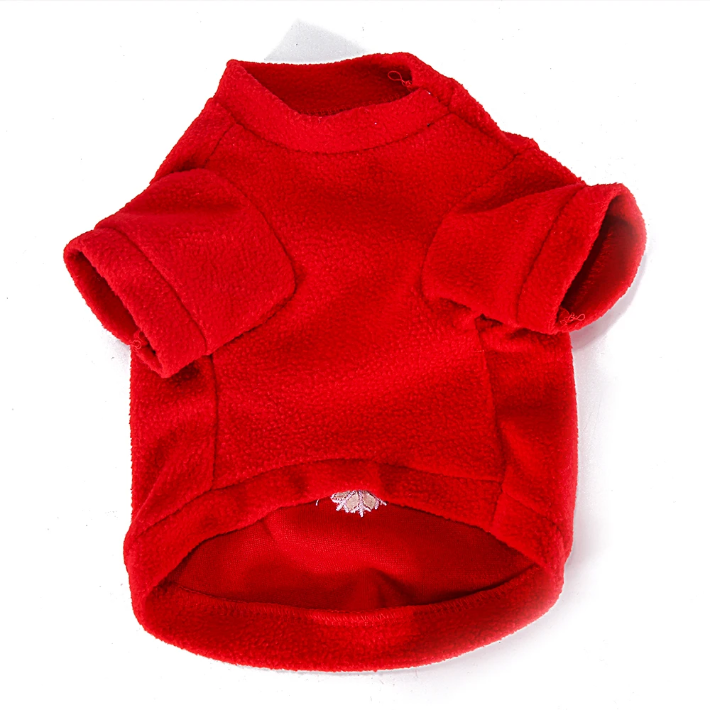 Merry Christmas festival Cotton Dog Hoodies winter dog clothes RED clothes for small dogs PUppy OUTFIT dog jumpers clothing for cats dog dRESSES  (7)