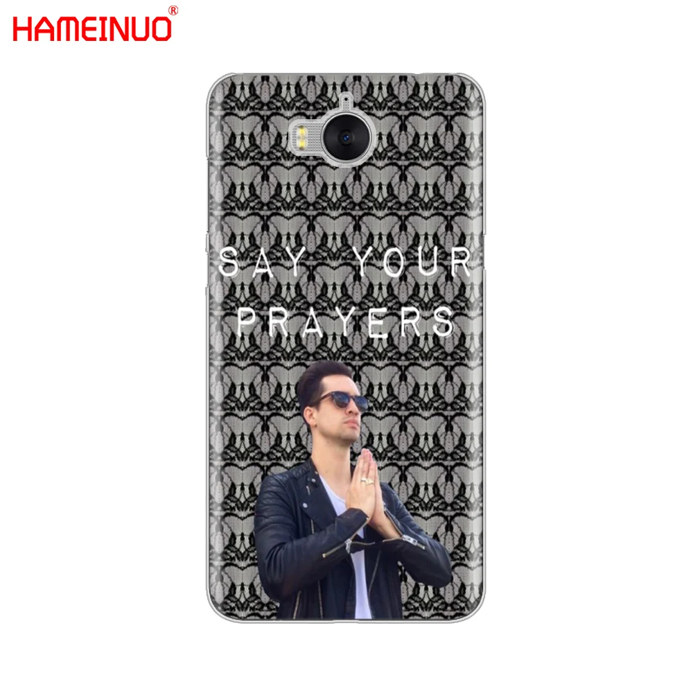 HAMEINUO brendon urie Паника На Диско сотовый телефон чехол для huawei honor 3C 4X 4C 5C 5X 6 7 Y3 Y6 Y5 2 II Y560