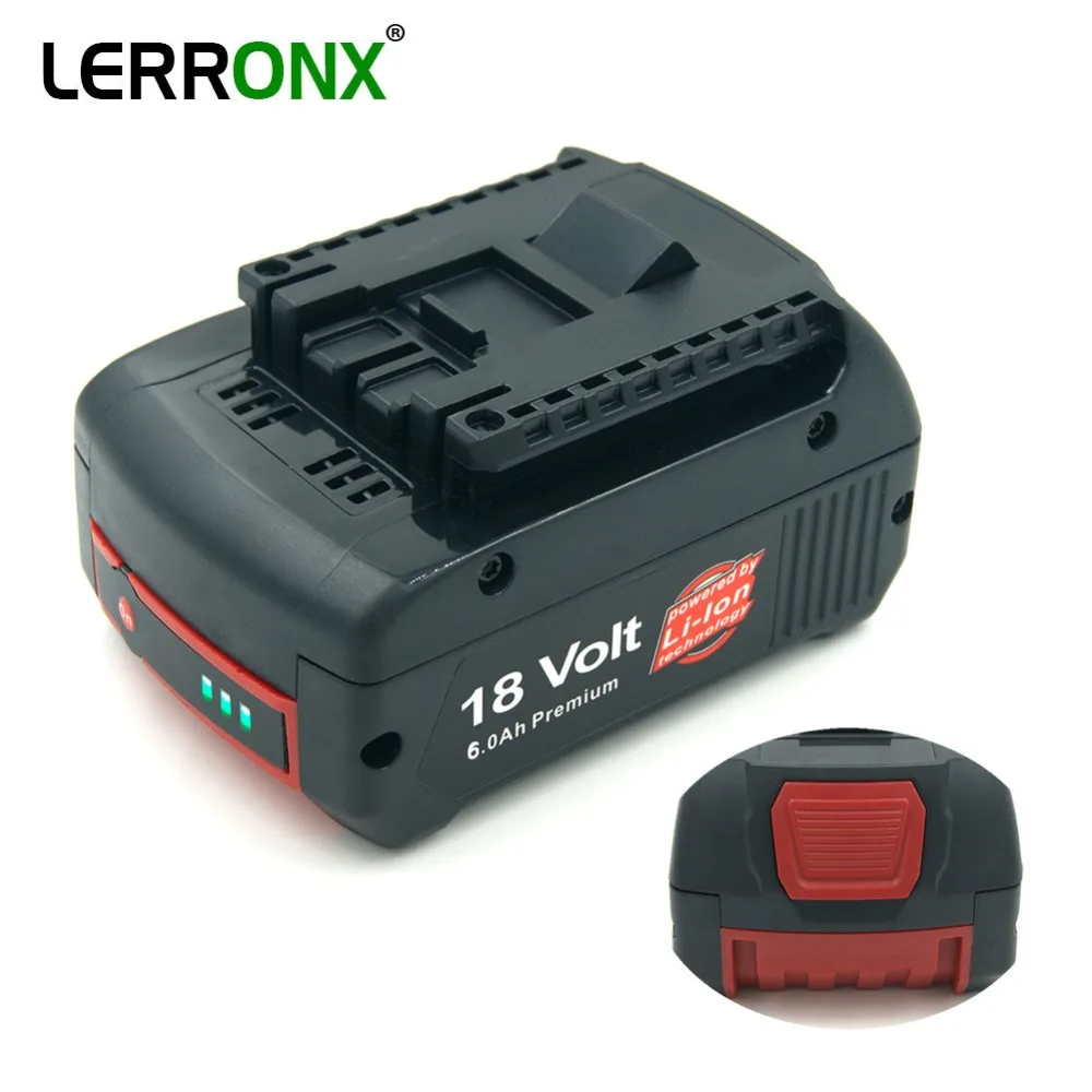 18v 6000mah Lithium Rechargeable Battery For Bosch Cordless Power