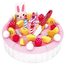 86 шт. милый мультфильм для DIY торта на день рождения игрушечные наборы для мальчиков и девочек раннего образования кухонные игрушки режущие игрушки Детский подарок