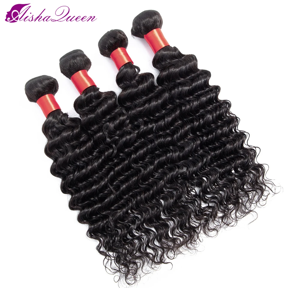 Aisha Queen Human Hair Extensions Malaysian Hair Bundles Deep Wave Bundles Deal 4 Bundles 100% Non Remy Aisha Queen Human Hair Extensions Malaysian Hair Bundles Deep Wave Bundles Deal 4 Bundles 100% Non Remy