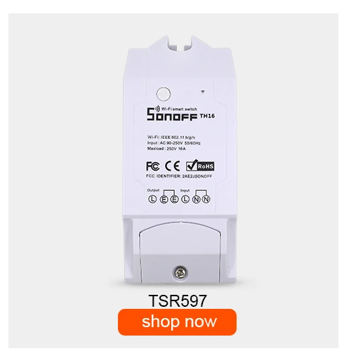 ITEAD Sonoff TH10 TH16 WIFI Switch si7021 Temperature Humidity Sensor Wifi Remote Control For Smart Home Automation Module 16A