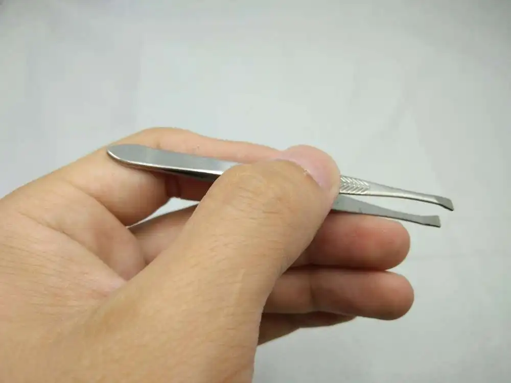 

Tweezer Eyebrow Female Makeup Tool Tweezers Folder Eyebrows Scissors Clip Eyelid Eyelash Curler Stainless Steel Pull Flat