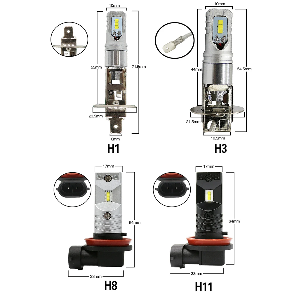 Современный автомобильный 60 Вт H1 H3 H11 H8 9005 9006 H7 светодиодный туман светильник лампы CSP, вождения, бега, светильник s DRL Противотуманные лампы 3000lm стайлинга автомобилей 12V