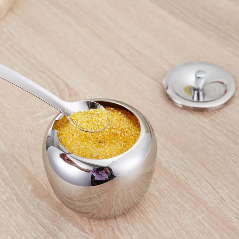 304 Stainless Steel Apple Sugar Bowl  (14)