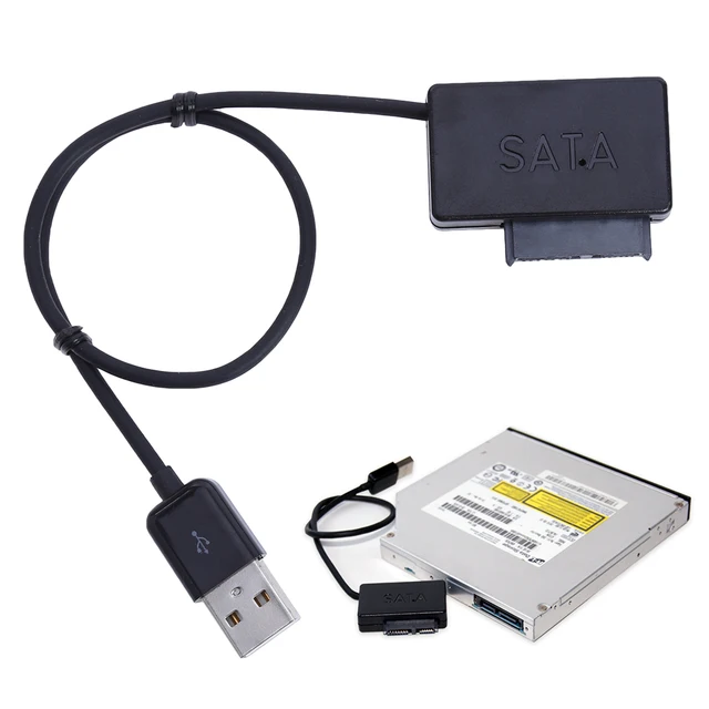 Best Value Notebook CD-ROM Drive SATA to USB Cable 6P +7P SATA to USB 2.0 Easy Drive Line Transfer Box Drives Cases Computer Components Best Value Notebook CD-ROM Drive SATA to USB Cable 6P +7P SATA to USB 2.0 Easy Drive Line Transfer Box Drives Cases Computer Components