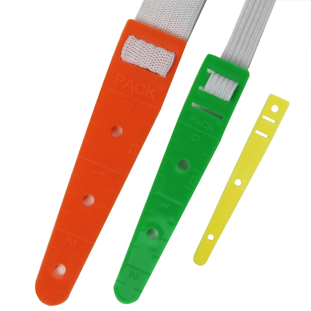 

3pcs/pack Colorized Plastic Elastic Threaders Wear Elastic Band Tool Sewing Supplies 3 Sizes