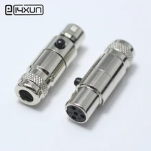 1 шт. мини XLR 4-контактный разъем маленький XLR 4 P Аудио разъем металлический микрофон разъем микрофонный адаптер для OD5mm кабель