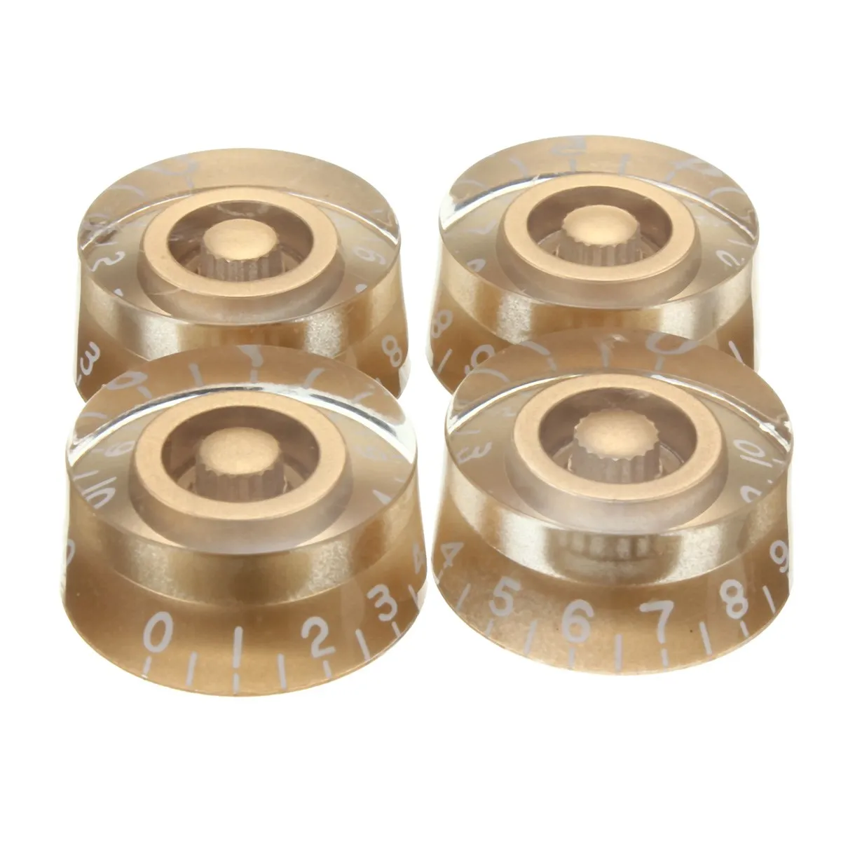 

Best Price High Quality Gold Speed Control Knobs Set 4 Pcs Volume Tone Buttons For  Electric Guitar