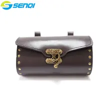 Pure Handmade Genuine Leather Bike Bag Faux Leather Cycling Bicycle Saddle Tail Rear Bags