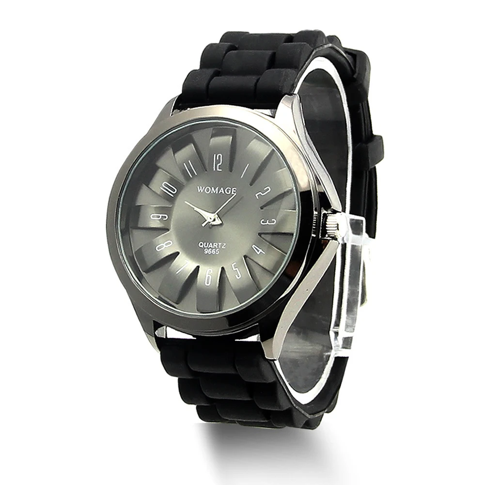  Silicone Jelly Band Flower Dial Sports Style Watch Men Womens Quartz Wrist Watches 2018