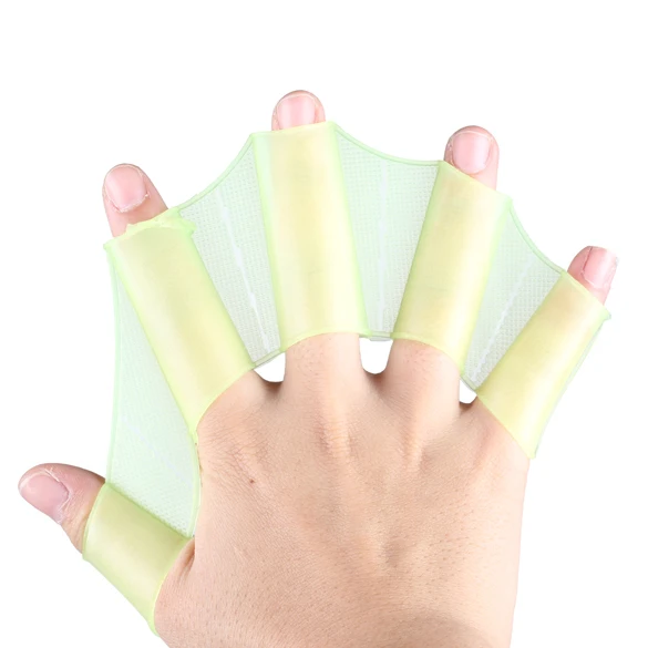 Soft Silicone Swimming Fins Flippers Frog Hand Swim Web Webbed font b Glove b font Hand