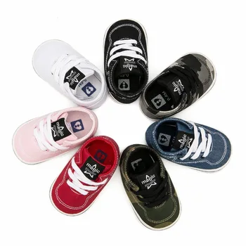 

New Baby Boys Girls Canvas Shoes Sneaker First Walkers Newborn Baby Toddler Prewalker Fashion High Quality For 0-12 Month