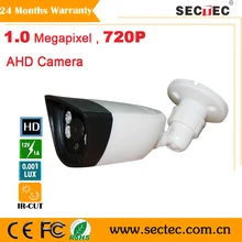 Free shipping new 1.0 M 720P AHD camera indoor Security system plastic IR Camera with 3.6mm 3MP Lens 4pcs dot IR leds, OSD