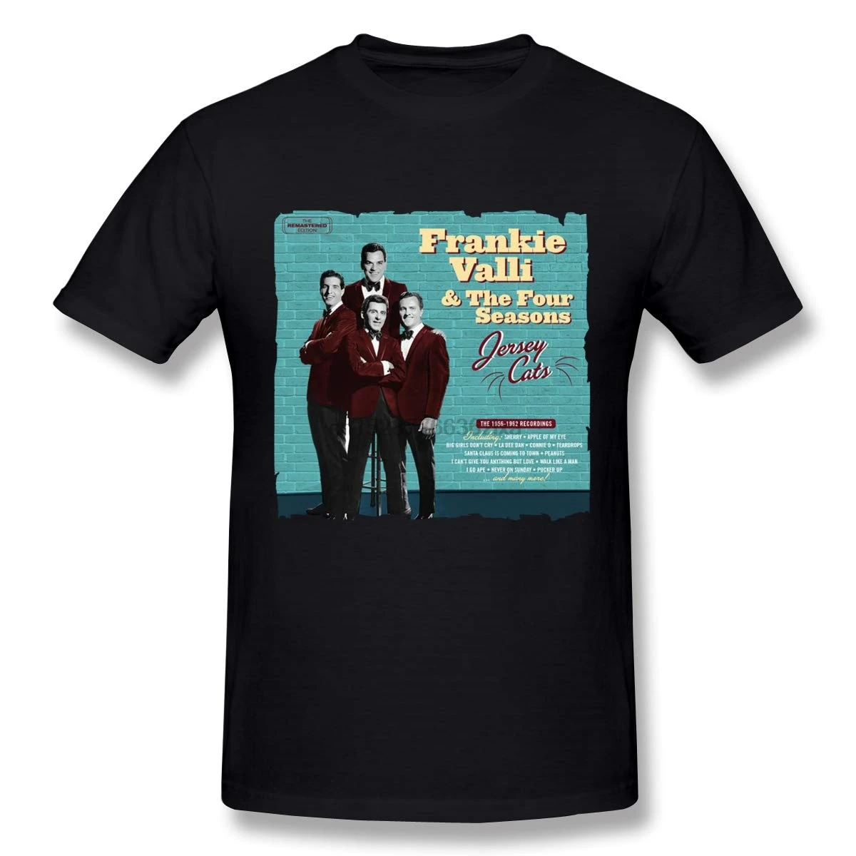 

Man Frankie Valli The Definitive Pop Collection Music Band Short Sleeves T Shirts Gift Black