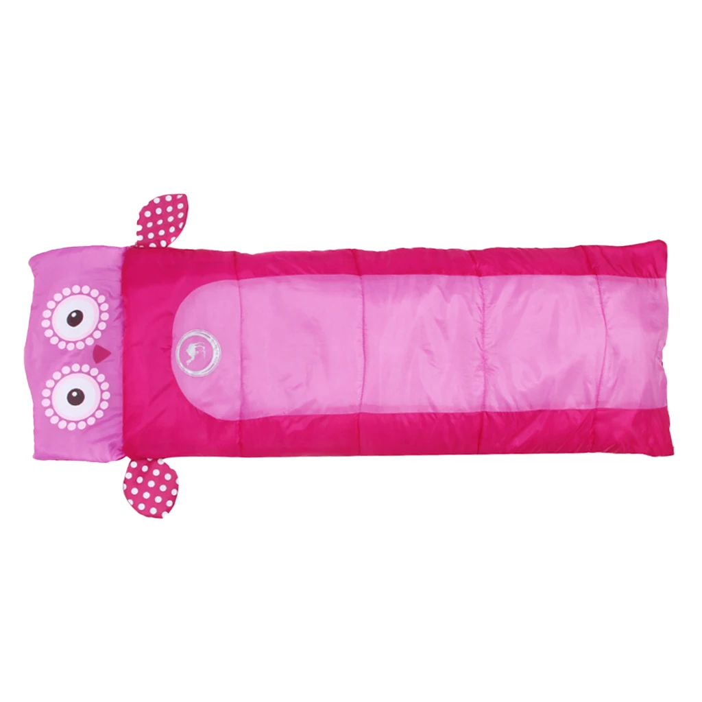 Outdoor Waterproof Camping Sleeping Bag Kids Packable Sleeping Quilt Indoor Playing Blanket with Pillow and Storage Bag