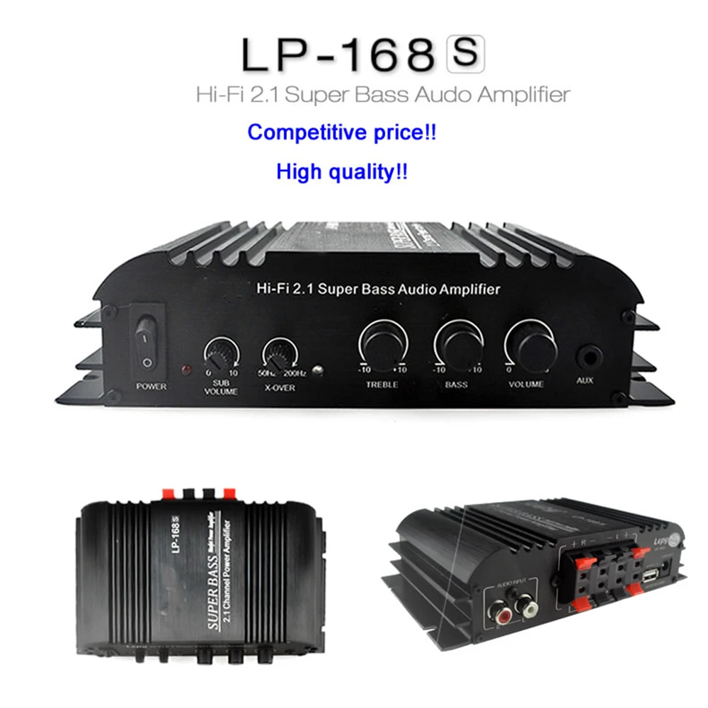 Автомобильный усилитель 2 канала 12 В с функцией AUX|car amplifier|12v car amplifiercar amplifiers 12v |