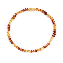 10 Colores Bebé Regalos de Cumpleaños Joyas de Cuentas de Ámbar Ámbar Certificado Auténtico Genuino Collar de Ámbar Báltico Natural para el Bebé